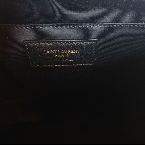 SAINT LAURENT Lou Camera stripe crossbody bag with tassel - Picture 8 of 9